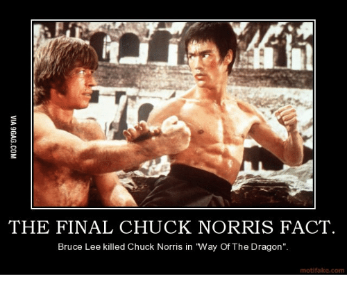 bruce lee and chuck norris
